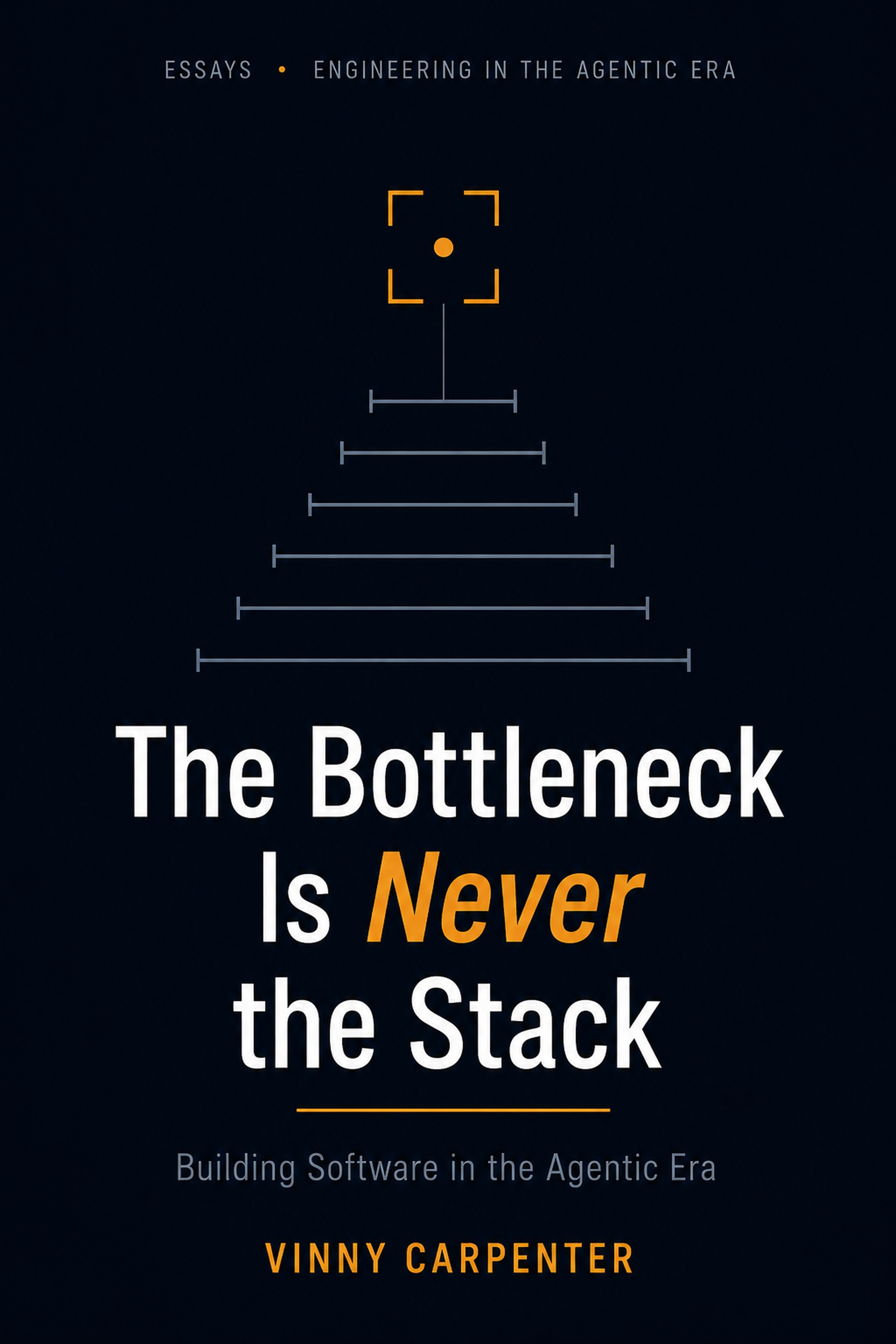 The Bottleneck Is Never the Stack, by Vinny Carpenter — front cover
